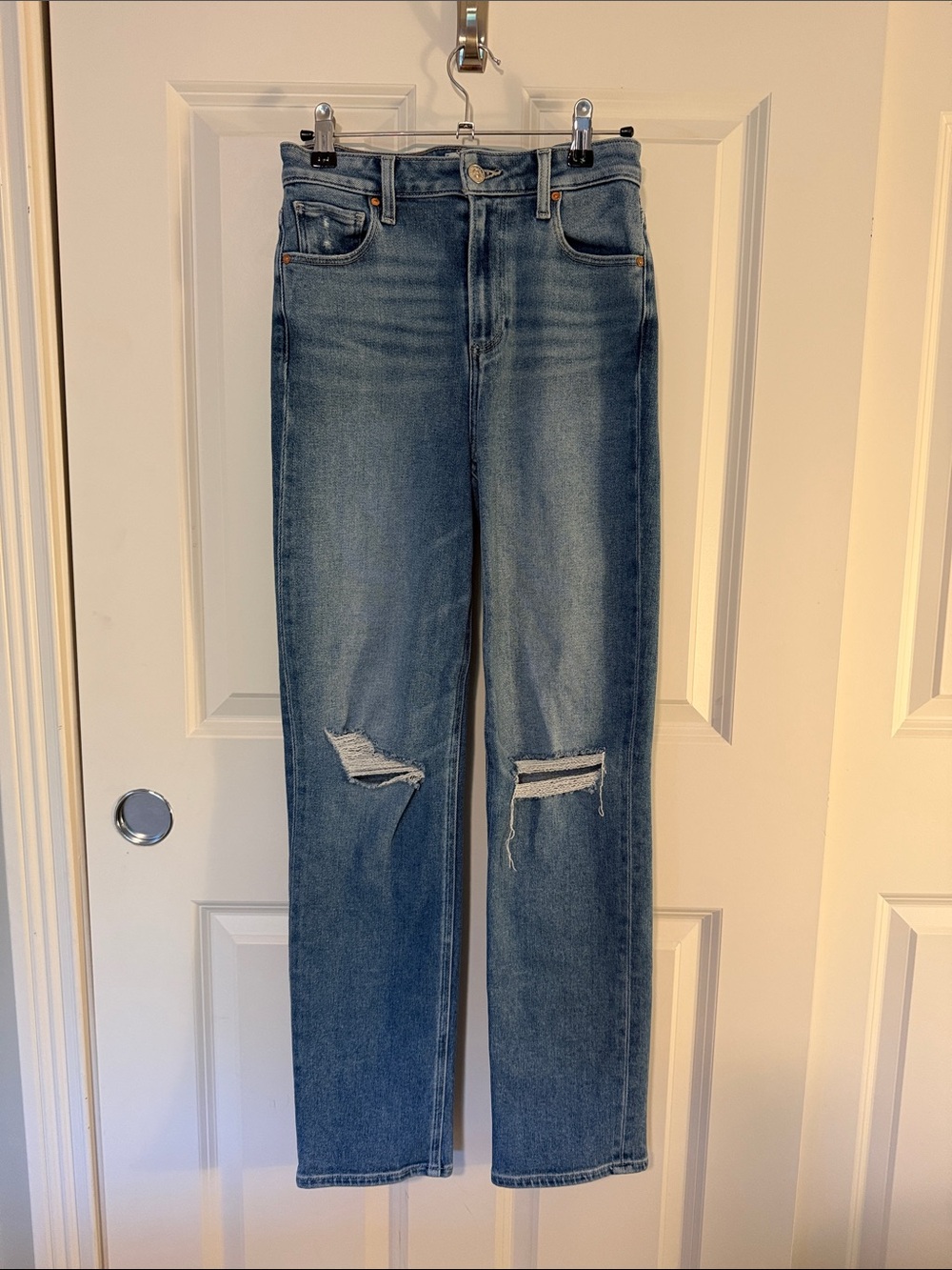 Paige Stella High-Rise Distressed Women's Jeans - Blue